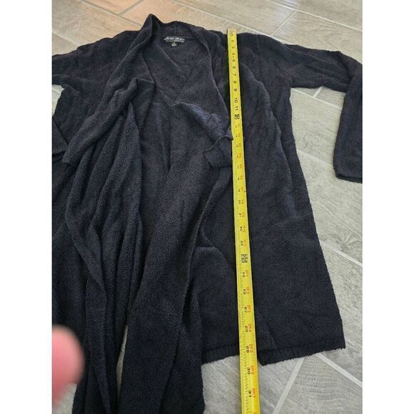 Barefoot Dreams Cozy Chic Open Front Cardigan Black Size L/XL - Picture 2 of 8